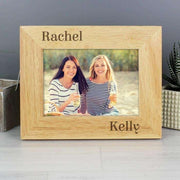 Personalised 6x4 Couples Wooden Photo Frame - Myhappymoments.co.uk