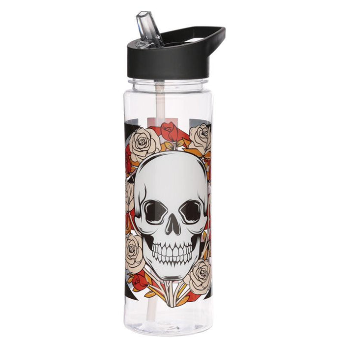 Union Jack Skulls and Roses Water Bottle 500ml