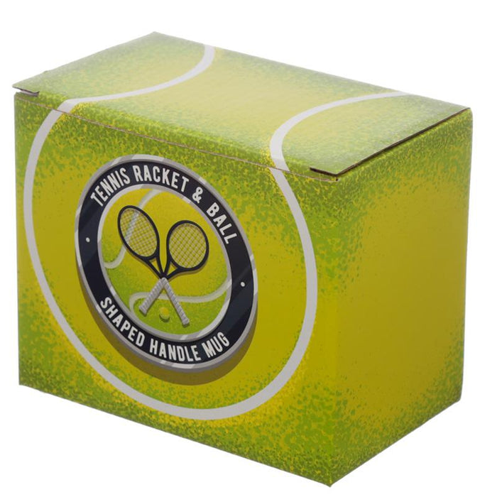 Tennis Shaped Handle Ceramic Mug