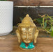 Buddha Head Brass Figurine