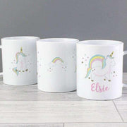 Personalised Baby Unicorn Plastic Mug - Myhappymoments.co.uk