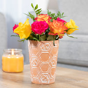 Large Terracotta Bee and Honeycomb Plant Pot