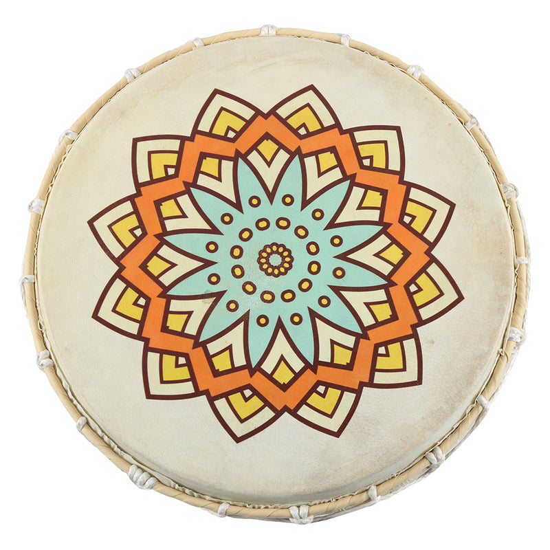 Large Patterned Shamanic Drum