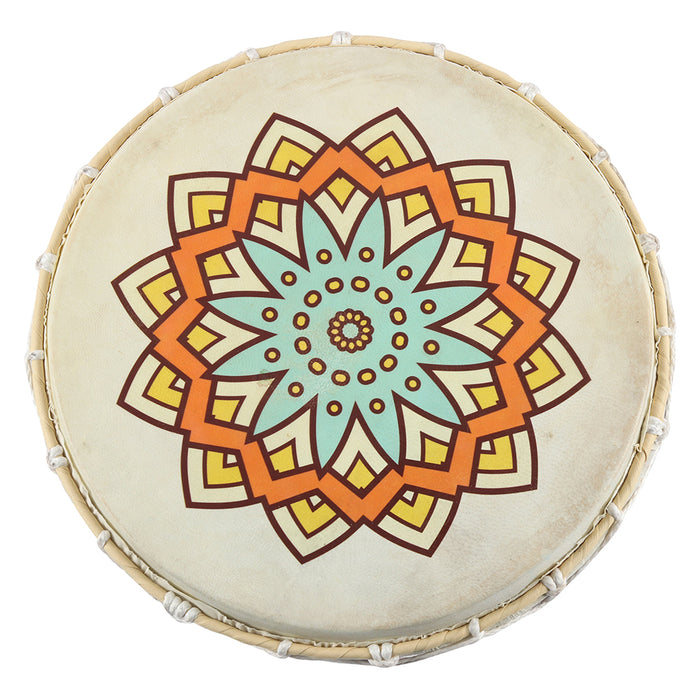 Large Patterned Shamanic Drum
