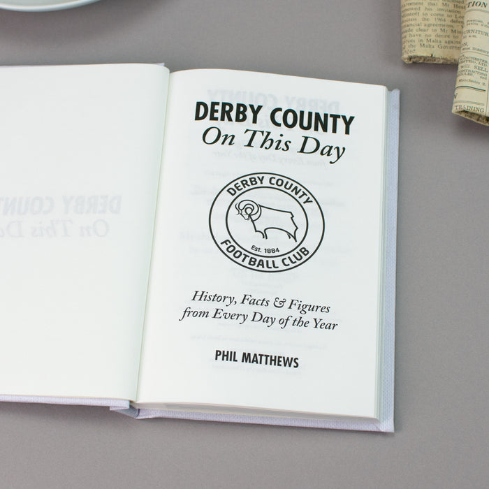Personalised Derby County On This Day Football Book