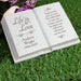 Personalised Graveside Life & Love Memorial Book