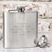 Personalised Boxed Stainless Steel Hip Flask - Myhappymoments.co.uk
