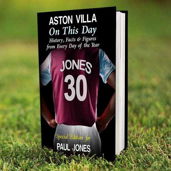 Personalised Aston Villa On This Day Book - Myhappymoments.co.uk
