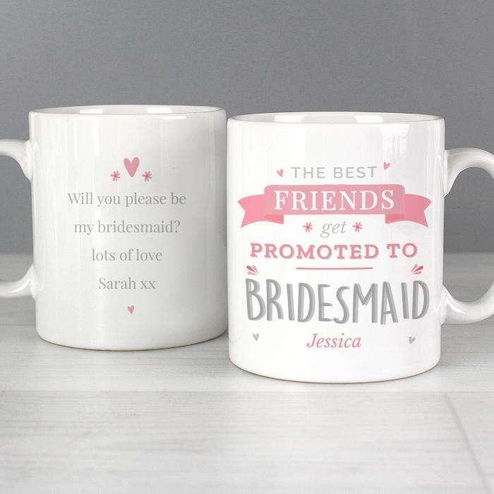 Personalised Pink Promoted To Mug - Myhappymoments.co.uk