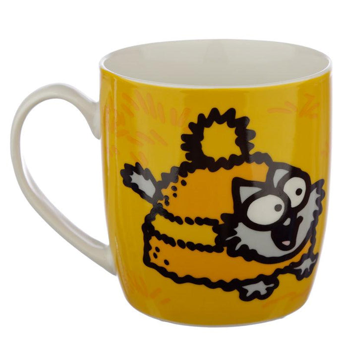 Orange Simon's Cat Porcelain Mug