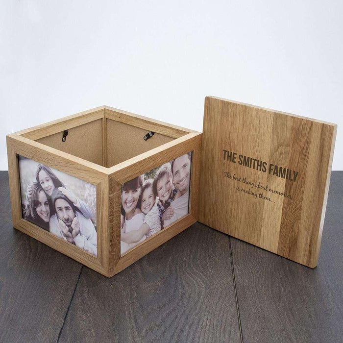 Personalised The Best Thing About Memories Are Making Them Family Photo Frame Box - Myhappymoments.co.uk