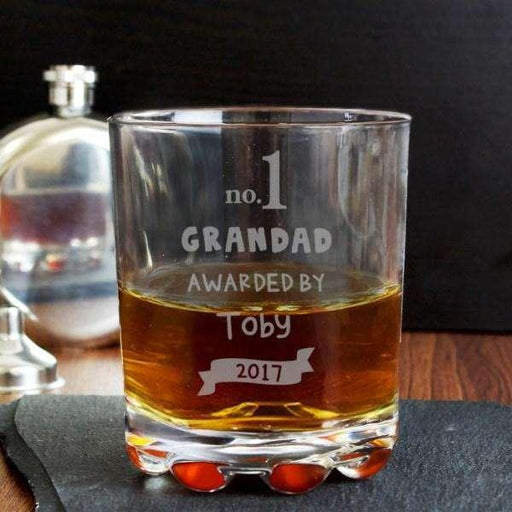 Personalised no.1 Awarded By Tumbler Glass - Myhappymoments.co.uk