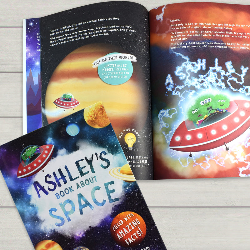 Personalised My Book About Space - Myhappymoments.co.uk