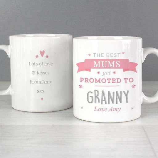 Personalised Pink Promoted To Mug - Myhappymoments.co.uk