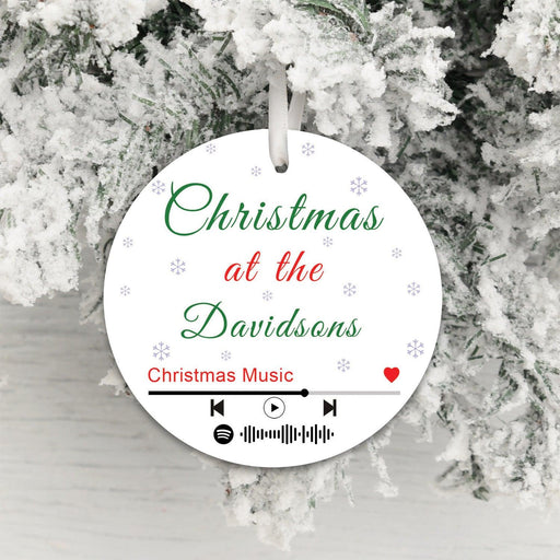 Personalised Spotify Christmas Decoration - Xmas Songs Playlist