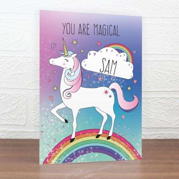 Personalised Unicorn Card - Myhappymoments.co.uk