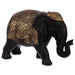 Thai Brushed Black Gold Elephant Feng Shui Symbol Figurine