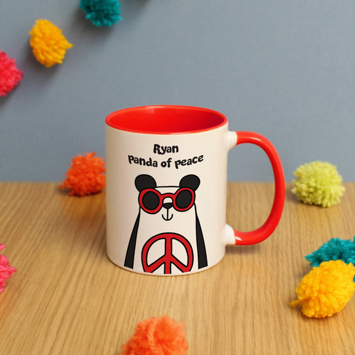 Personalised Panda Of Peace Mug From Pukkagifts.uk