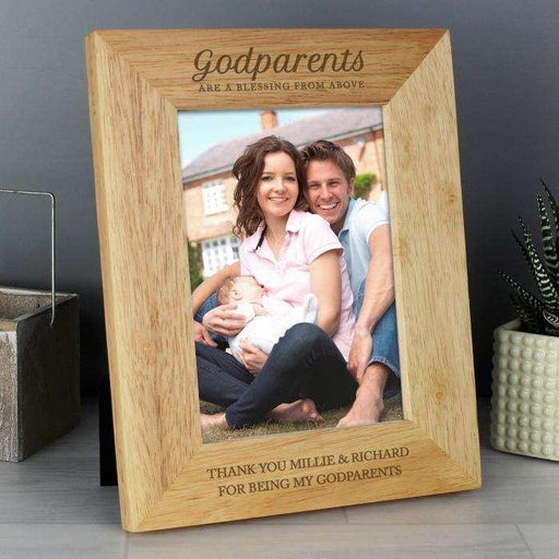 Engraved Godparents Photo Frame - Myhappymoments.co.uk