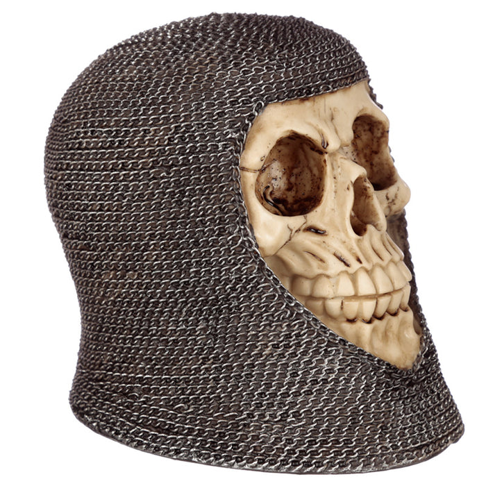 Skull With Chain Mail Ornament - Myhappymoments.co.uk