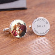 Personalised Photo Upload Cufflinks With Case