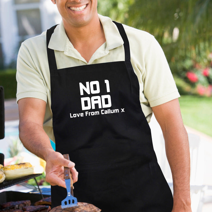Personalised No1 Dad Apron - Myhappymoments.co.uk