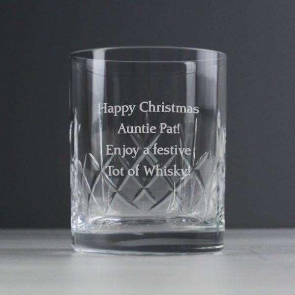 Personalised Crystal Whiskey Glass - Myhappymoments.co.uk