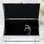 Engraved Mirrored Lined Jewellery Box