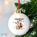 Personalised Boofle Christmas Reindeer Bauble - Myhappymoments.co.uk