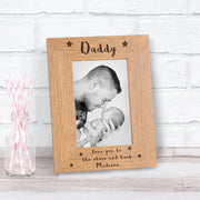 Engraved Daddy Love You To The Stars And Back Photo Frame