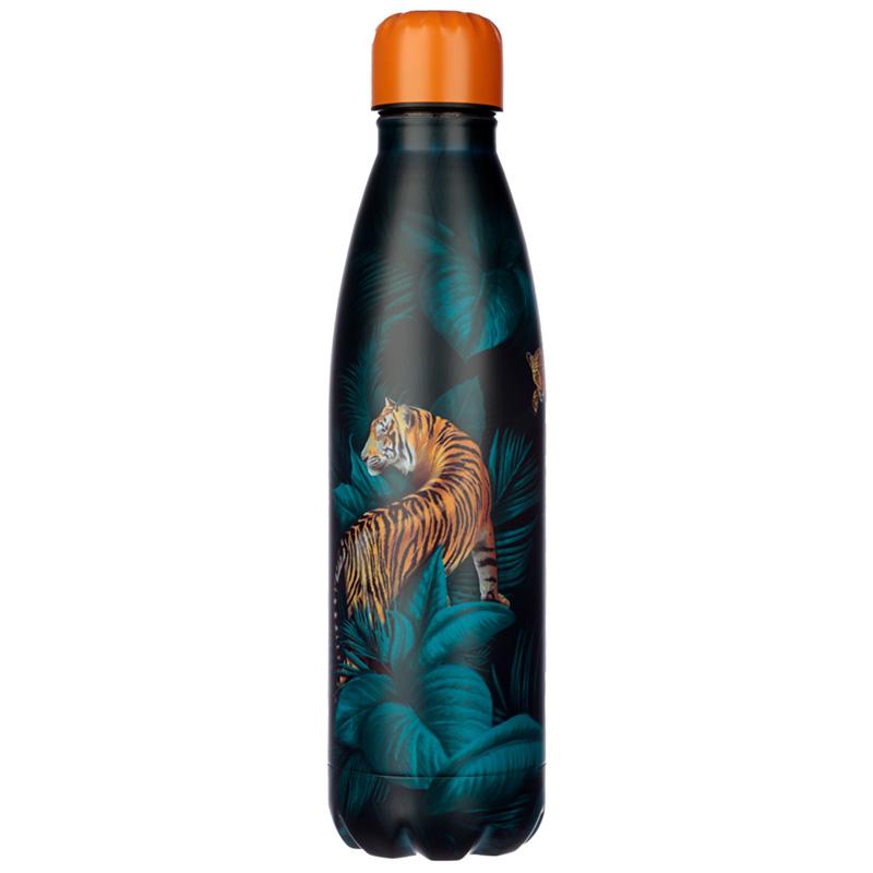 Spots and Stripes Big Cat Reusable Stainless Steel Hot & Cold Thermal Insulated Drinks Bottle 500ml
