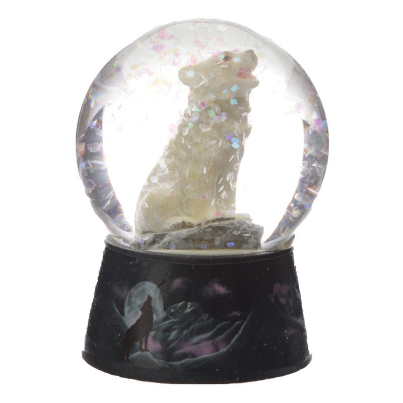 Protector of the North Wolf Snow Globe