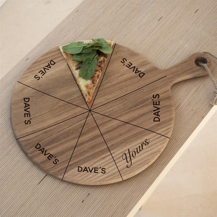 Personalised Mine Yours Pizza Board