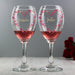 Personalised Confetti Hearts Wine Glasses - Myhappymoments.co.uk