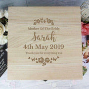 Personalised Floral Any Role Large Wooden Keepsake Box - Myhappymoments.co.uk