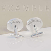 Engraved Hidden Message Cufflinks - Myhappymoments.co.uk