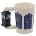 Police Box Ceramic Shaped Handle Mug