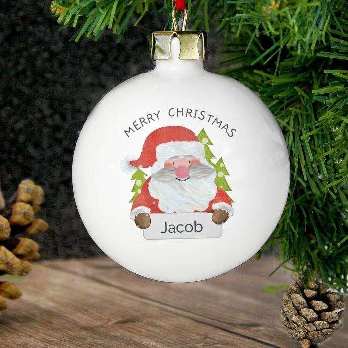 Personalised Santa Claus Bauble - Myhappymoments.co.uk