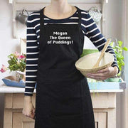 Personalised Black Apron - Any Message