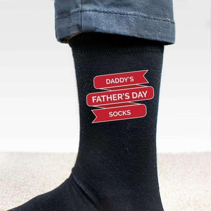 Personalised Banner Design Men's Socks - Myhappymoments.co.uk