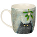 Kim Haskins Christmas Mistletoe Cat Porcelain Mug