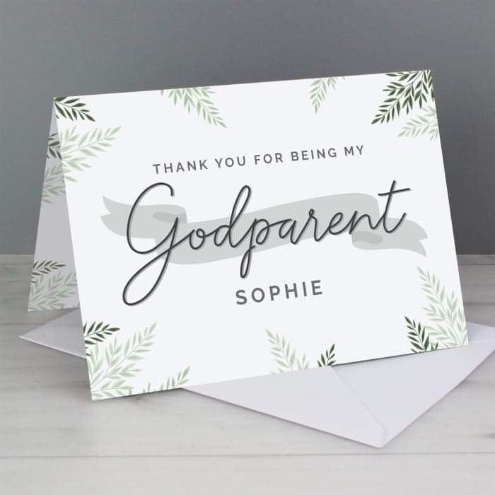 Personalised Godparent Card - Myhappymoments.co.uk