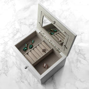 Personalised Rose Gold White Photo Frame Jewellery Chest Box - Myhappymoments.co.uk