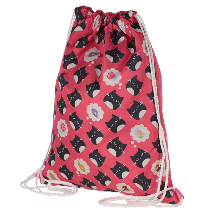 Feline Fine Cat Drawstring Bag