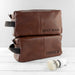 Personalised Luxury Vintage Style Men’s Wash Bag - Brown