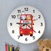 Personalised London Animal Bus Wooden Clock - Myhappymoments.co.uk