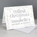 Personalised 'On Your First Christmas As' Card