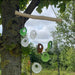 Bottle Bottoms Recycled Glass Driftwood Wind Chime - Assorted Colours