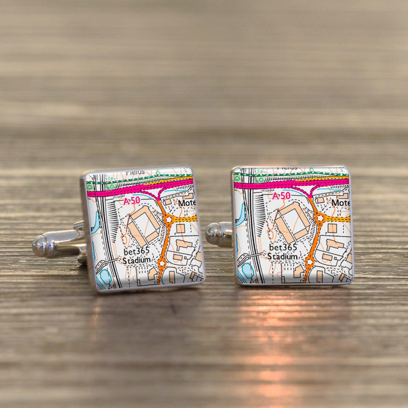 Stoke City Cufflinks Football Ground