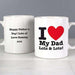 Personalised I LOVE Mug - Myhappymoments.co.uk